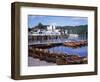 Rowing Boats and Pier, Bowness-On-Windermere, Lake District, Cumbria, England-David Hunter-Framed Photographic Print