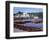 Rowing Boats and Pier, Bowness-On-Windermere, Lake District, Cumbria, England-David Hunter-Framed Photographic Print