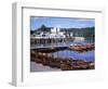 Rowing Boats and Pier, Bowness-On-Windermere, Lake District, Cumbria, England-David Hunter-Framed Photographic Print