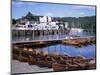 Rowing Boats and Pier, Bowness-On-Windermere, Lake District, Cumbria, England-David Hunter-Mounted Photographic Print