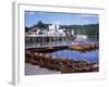 Rowing Boats and Pier, Bowness-On-Windermere, Lake District, Cumbria, England-David Hunter-Framed Photographic Print