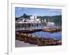 Rowing Boats and Pier, Bowness-On-Windermere, Lake District, Cumbria, England-David Hunter-Framed Photographic Print