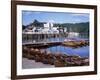 Rowing Boats and Pier, Bowness-On-Windermere, Lake District, Cumbria, England-David Hunter-Framed Photographic Print