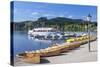 Rowing Boats at Titisee Lake, Titisee-Neustadt, Black Forest, Baden Wurttemberg, Germany, Europe-Markus Lange-Stretched Canvas