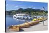 Rowing Boats at Titisee Lake, Titisee-Neustadt, Black Forest, Baden Wurttemberg, Germany, Europe-Markus Lange-Stretched Canvas