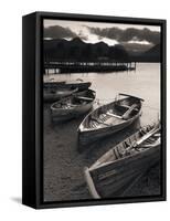 Rowing Boats, Derwent Water, Lake District, Cumbria, UK-Doug Pearson-Framed Stretched Canvas