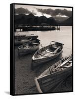 Rowing Boats, Derwent Water, Lake District, Cumbria, UK-Doug Pearson-Framed Stretched Canvas