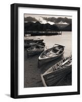 Rowing Boats, Derwent Water, Lake District, Cumbria, UK-Doug Pearson-Framed Photographic Print
