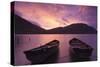 Rowing Boats on Crummock Water at Sunset-Markus Lange-Stretched Canvas