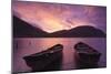 Rowing Boats on Crummock Water at Sunset-Markus Lange-Mounted Photographic Print