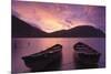 Rowing Boats on Crummock Water at Sunset-Markus Lange-Mounted Photographic Print