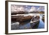 Rowing Boats on Derwent Water at Keswick, Lake District, Cumbria, England. Autumn-Adam Burton-Framed Photographic Print