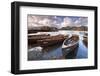 Rowing Boats on Derwent Water at Keswick, Lake District, Cumbria, England. Autumn-Adam Burton-Framed Photographic Print