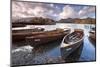 Rowing Boats on Derwent Water at Keswick, Lake District, Cumbria, England. Autumn-Adam Burton-Mounted Photographic Print