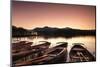 Rowing Boats on Derwent Water-Markus Lange-Mounted Photographic Print
