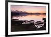 Rowing Boats on Hopfensee Lake at Sunset-Markus Lange-Framed Photographic Print
