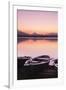 Rowing Boats on Hopfensee Lake at Sunset-Markus-Framed Photographic Print