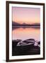 Rowing Boats on Hopfensee Lake at Sunset-Markus-Framed Photographic Print