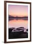 Rowing Boats on Hopfensee Lake at Sunset-Markus-Framed Photographic Print