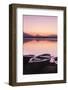 Rowing Boats on Hopfensee Lake at Sunset-Markus-Framed Photographic Print
