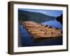 Rowing Boats on Lake, Bowness-On-Windermere, Lake District, Cumbria, England, United Kingdom-David Hunter-Framed Photographic Print