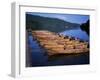 Rowing Boats on Lake, Bowness-On-Windermere, Lake District, Cumbria, England, United Kingdom-David Hunter-Framed Photographic Print