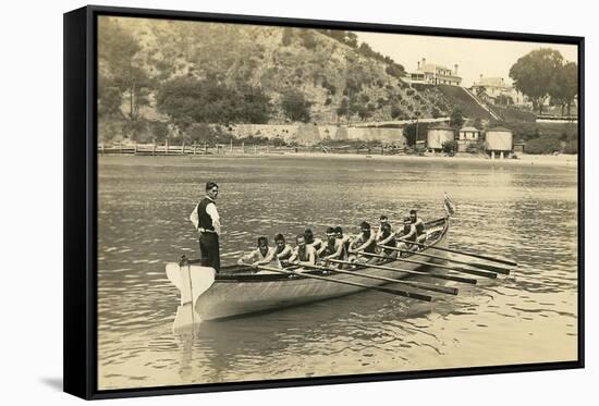 Rowing Crew at Practice-null-Framed Stretched Canvas