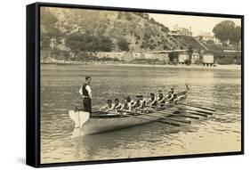 Rowing Crew at Practice-null-Framed Stretched Canvas