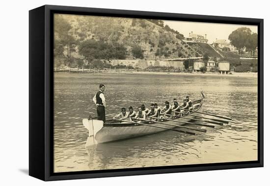 Rowing Crew at Practice-null-Framed Stretched Canvas