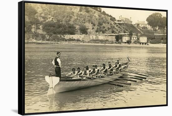 Rowing Crew at Practice-null-Framed Stretched Canvas