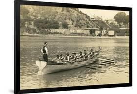 Rowing Crew at Practice-null-Framed Art Print