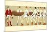 Rowing Crew Carrying Scull-null-Mounted Premium Giclee Print