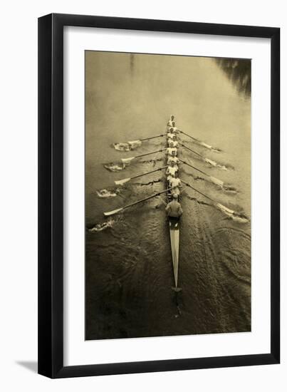 Rowing Crew-null-Framed Art Print