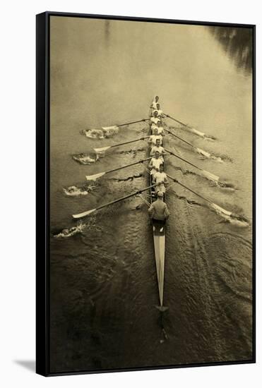 Rowing Crew-null-Framed Stretched Canvas