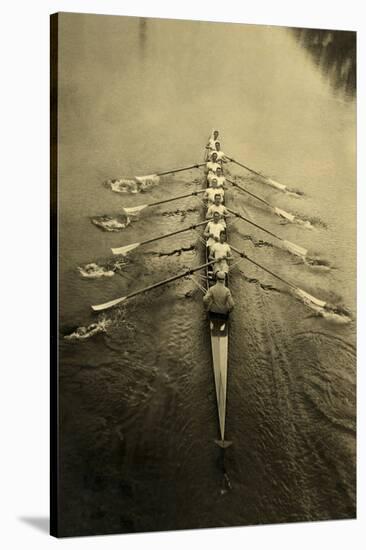 Rowing Crew-null-Stretched Canvas