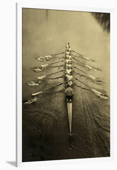 Rowing Crew-null-Framed Art Print