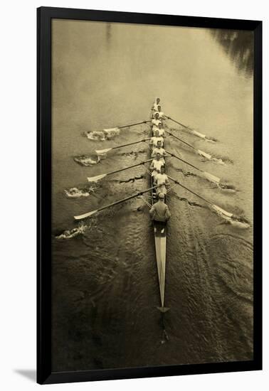 Rowing Crew-null-Framed Art Print