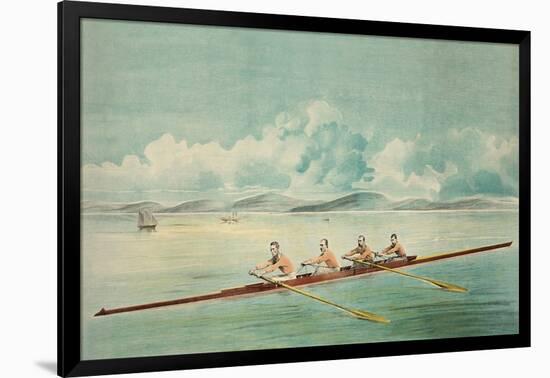 Rowing Crew-null-Framed Art Print