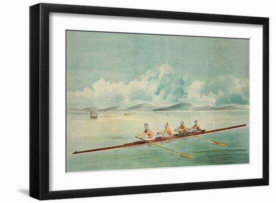 Rowing Crew-null-Framed Art Print