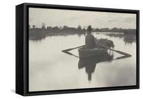 Rowing Home the Schoof-Stuff (Peat Returned by Boat)-Peter Henry Emerson-Framed Stretched Canvas