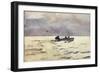 Rowing Home-Winslow Homer-Framed Giclee Print