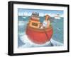 Rowing in Luxury-Peter Adderley-Framed Art Print