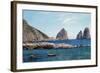 Rowing off the Rocks-Albert Bierstadt-Framed Giclee Print