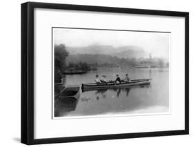 Rowing on a Lake, C1900-1919-null-Framed Giclee Print