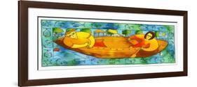 Rowing on the River, 1998-Julie Nicholls-Framed Giclee Print