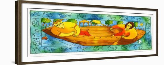 Rowing on the River, 1998-Julie Nicholls-Framed Giclee Print