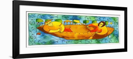 Rowing on the River, 1998-Julie Nicholls-Framed Giclee Print