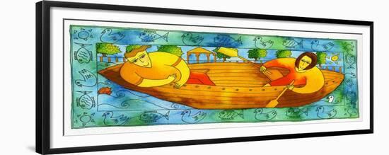 Rowing on the River, 1998-Julie Nicholls-Framed Giclee Print