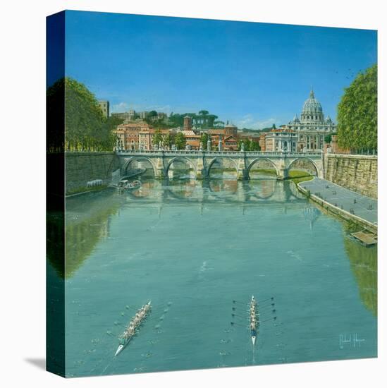 Rowing on the Tiber Rome-Richard Harpum-Stretched Canvas