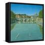 Rowing on the Tiber Rome-Richard Harpum-Framed Stretched Canvas